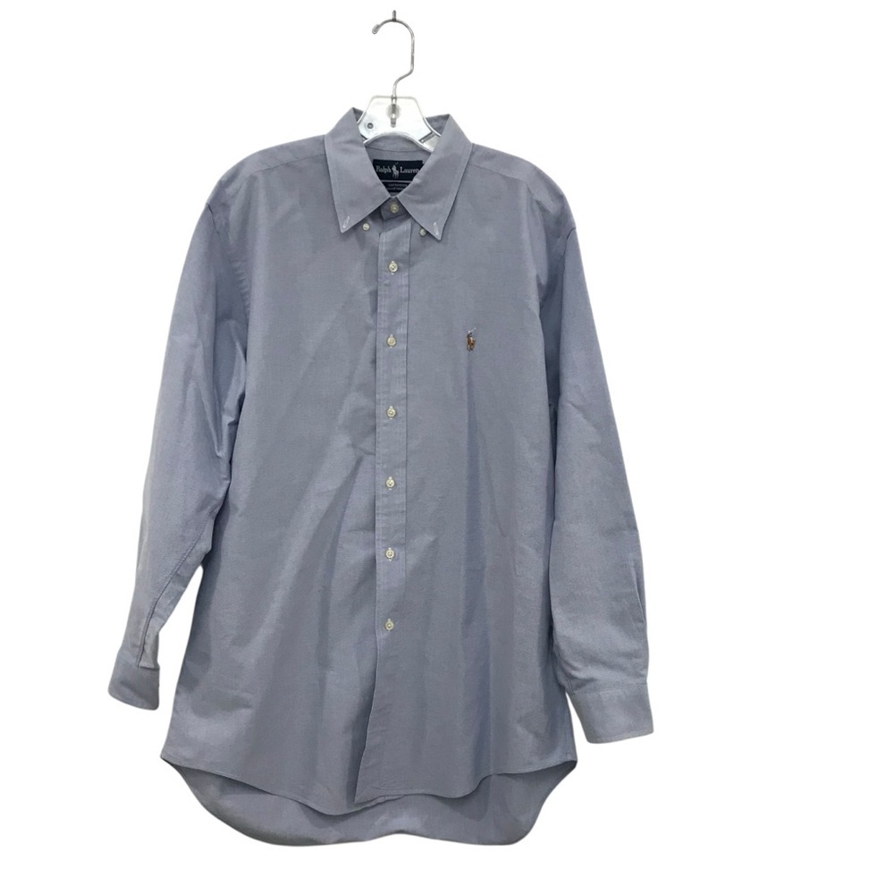 Ralph Lauren Yarmouth Oxford Button Shirt Men’s 16-33 Blue Flesh Pony Casual New
